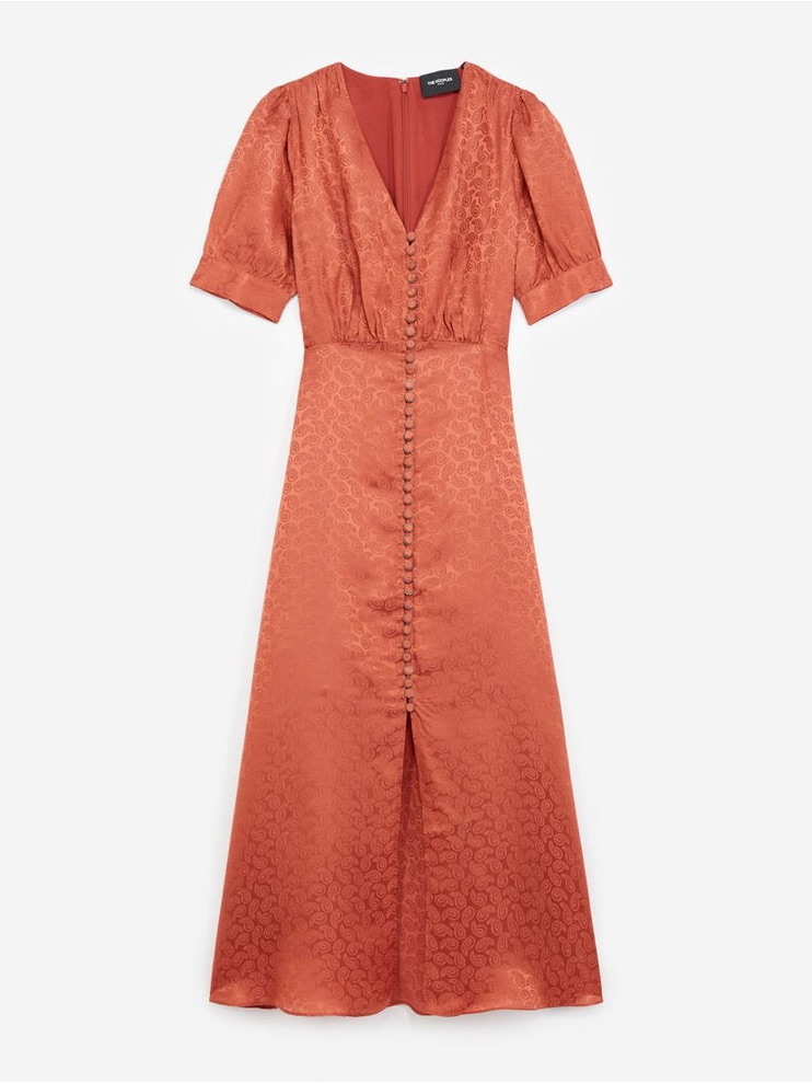 79 Bnwt The Kooples Long Jacquard Buttoned Dress $428